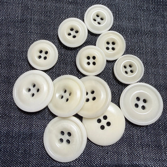 Bouton en corozo traditionnel (deux tailles)