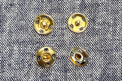 Boutons-pression classiques en or (Set)