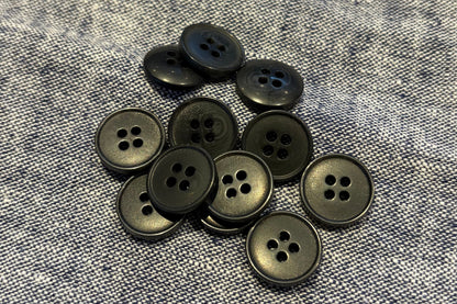 Bouton gris foncé basique (ensemble)