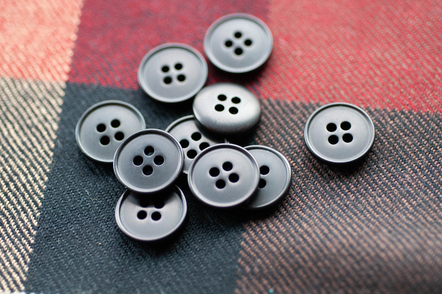 Bouton noir basique (ensemble)