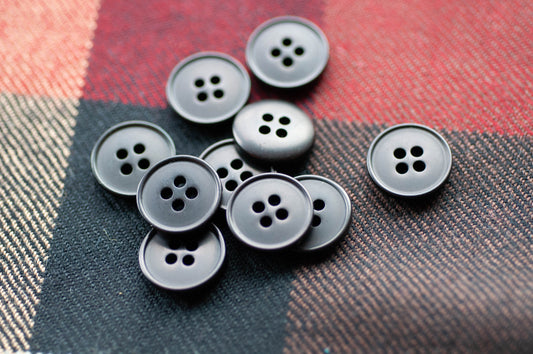 Bouton noir basique (ensemble)