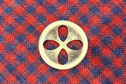 Bouton Pétale Métallique