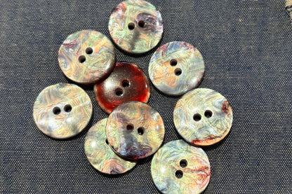 Bouton Luminescent en Résine (Lot de 9)