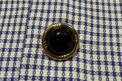 Bouton-tige noir et or (Lot de 9)