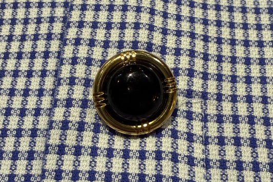 Bouton-tige noir et or (Lot de 9)