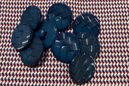 Bouton sur pied bleu (lot de 9)
