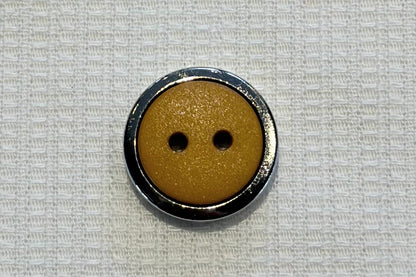 Bouton en résine avec cadre argenté (cinq couleurs)
