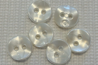 Bouton de chemise ondulé en plastique (cinq couleurs)