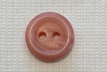 Bouton en résine (deux tailles, plusieurs couleurs)