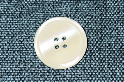 Cream Button with Ridge (Set)