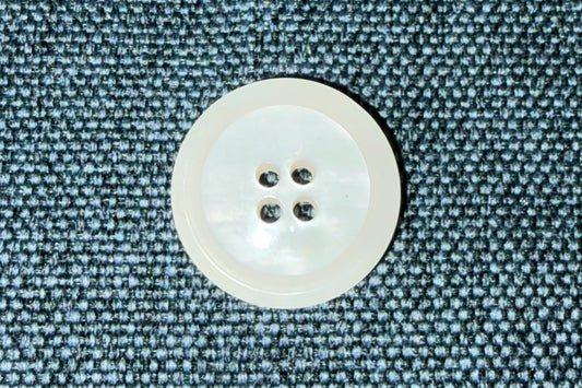 Cream Button with Ridge (Set)